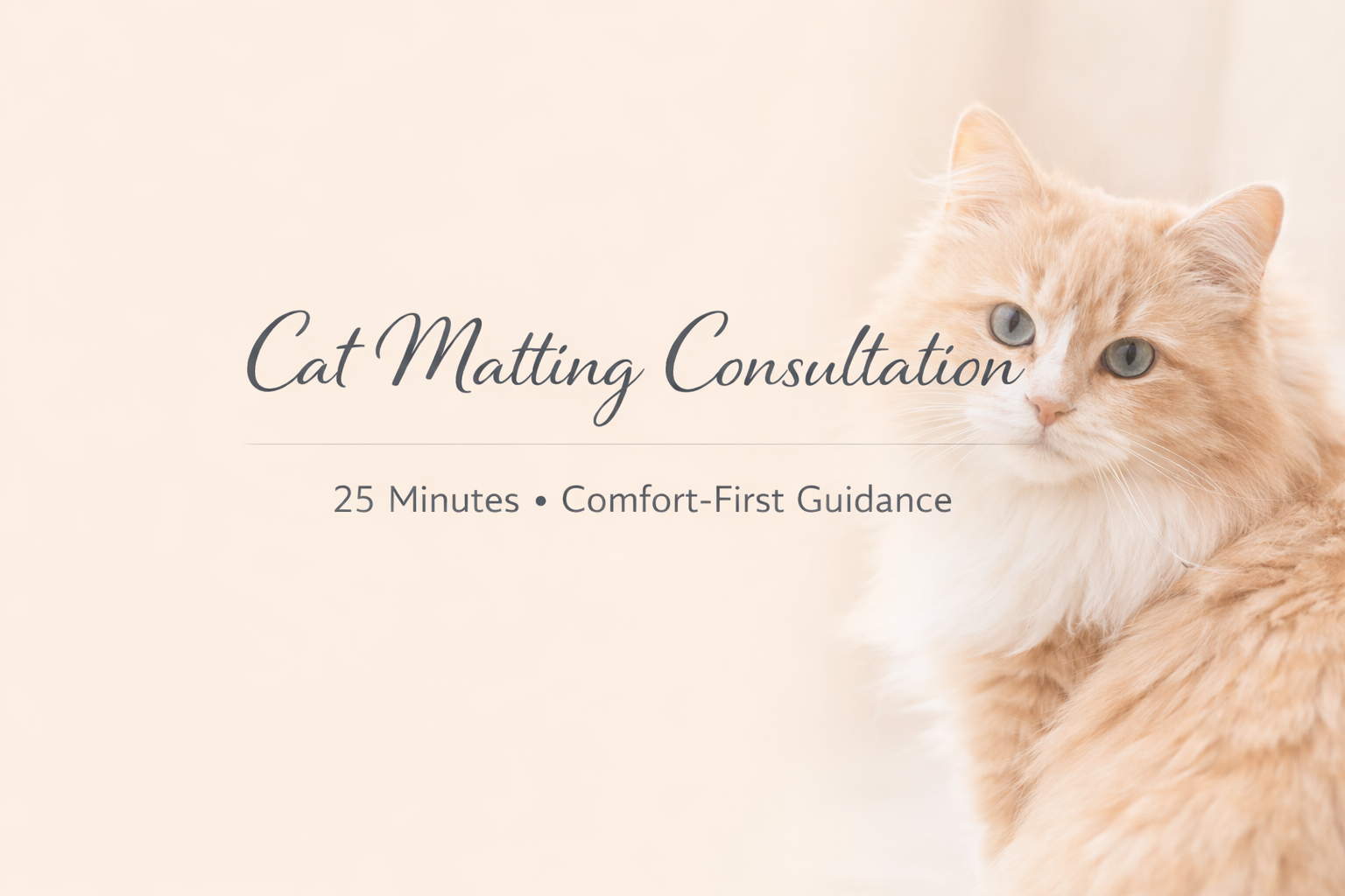 25- Minute Cat Matting Consultation